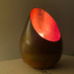 Egg Shaped Antique Brown Marble & Copper Tealight Holder