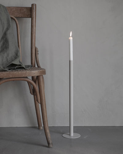 Greige Floor Candlestick