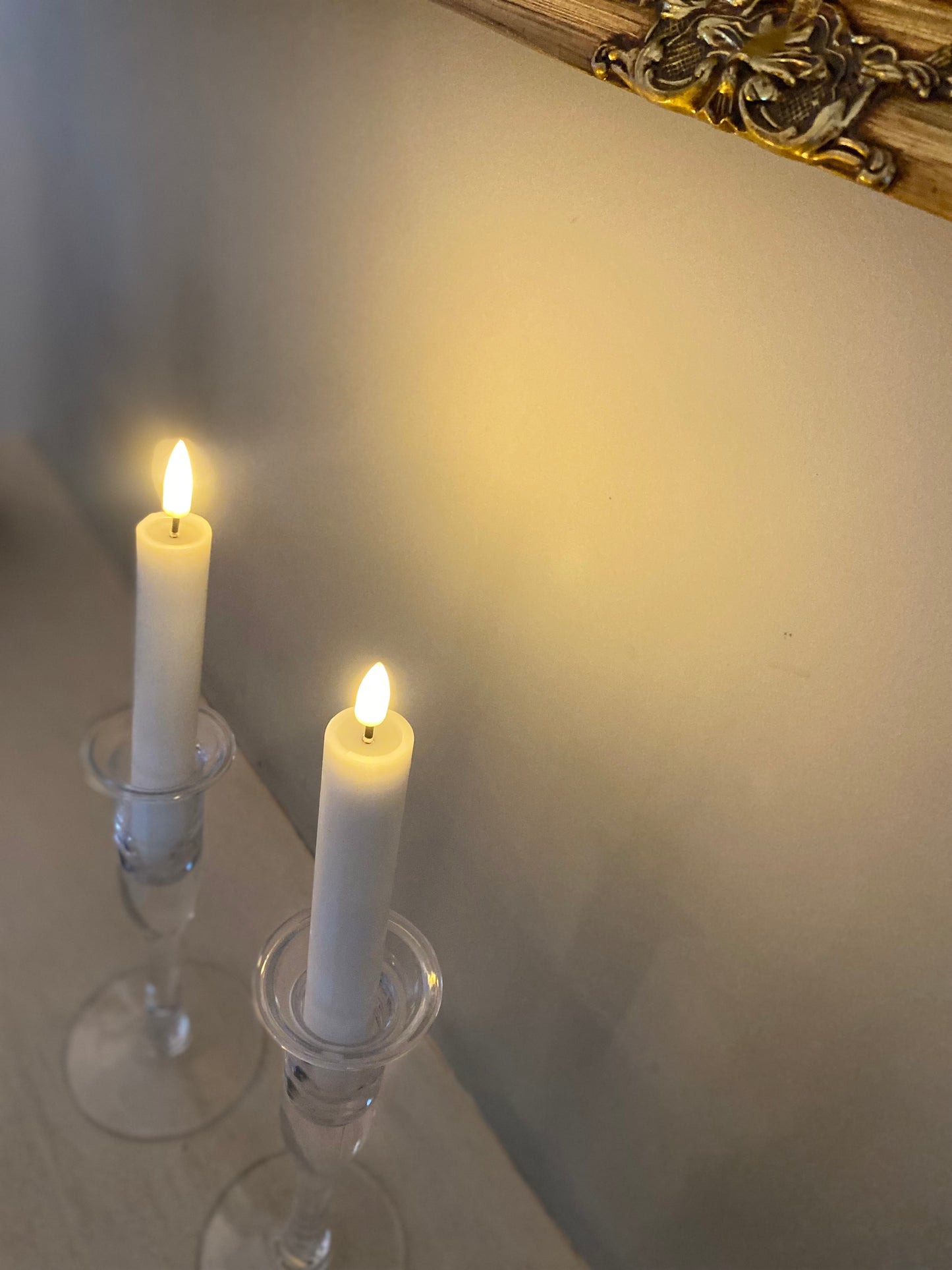 White LED Realistic Candle (2 Pack) - 15cm