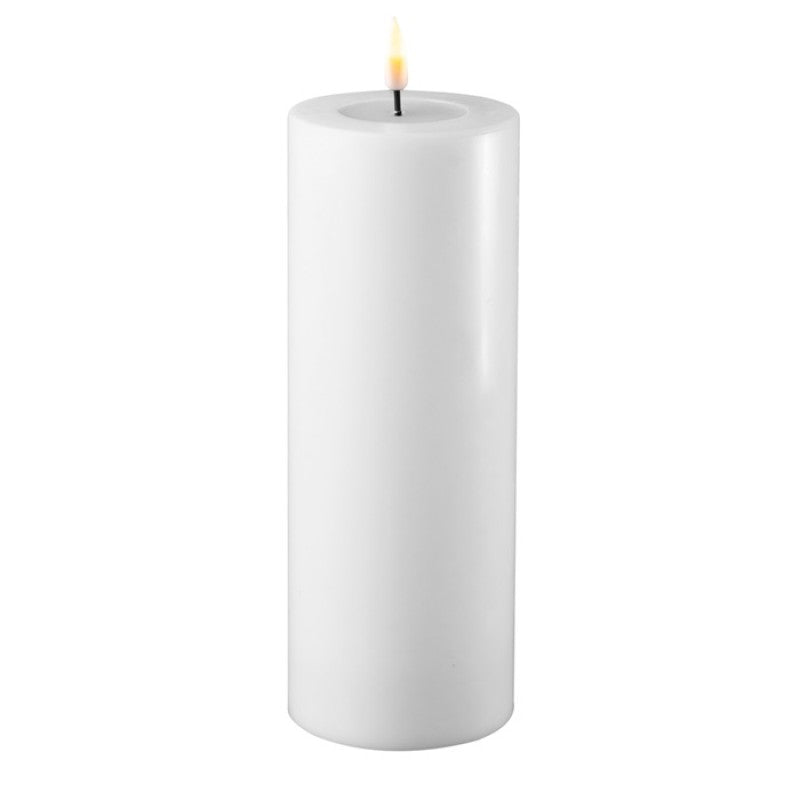 White LED Realistic Candle - 20cm